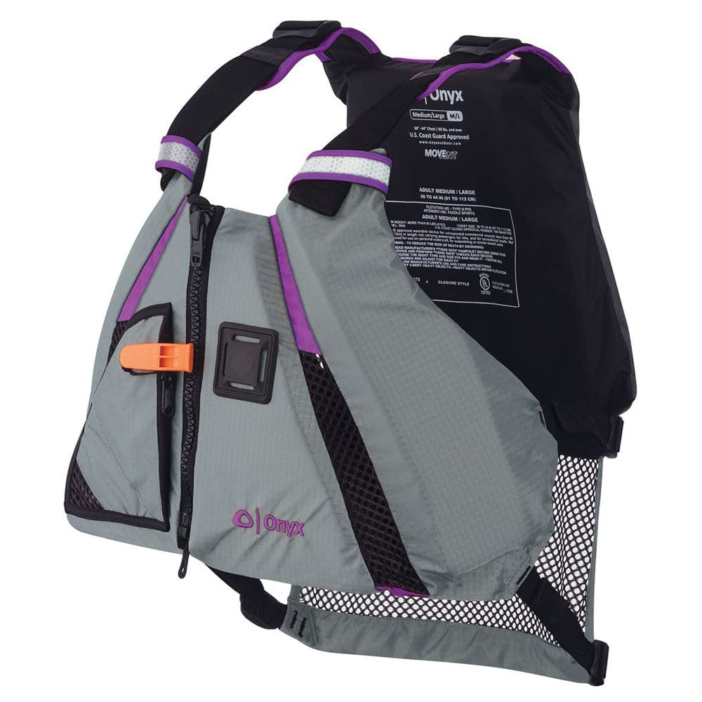 Onyx MoveVent Dynamic Paddle Sports Life Vest, Yellow, M/L