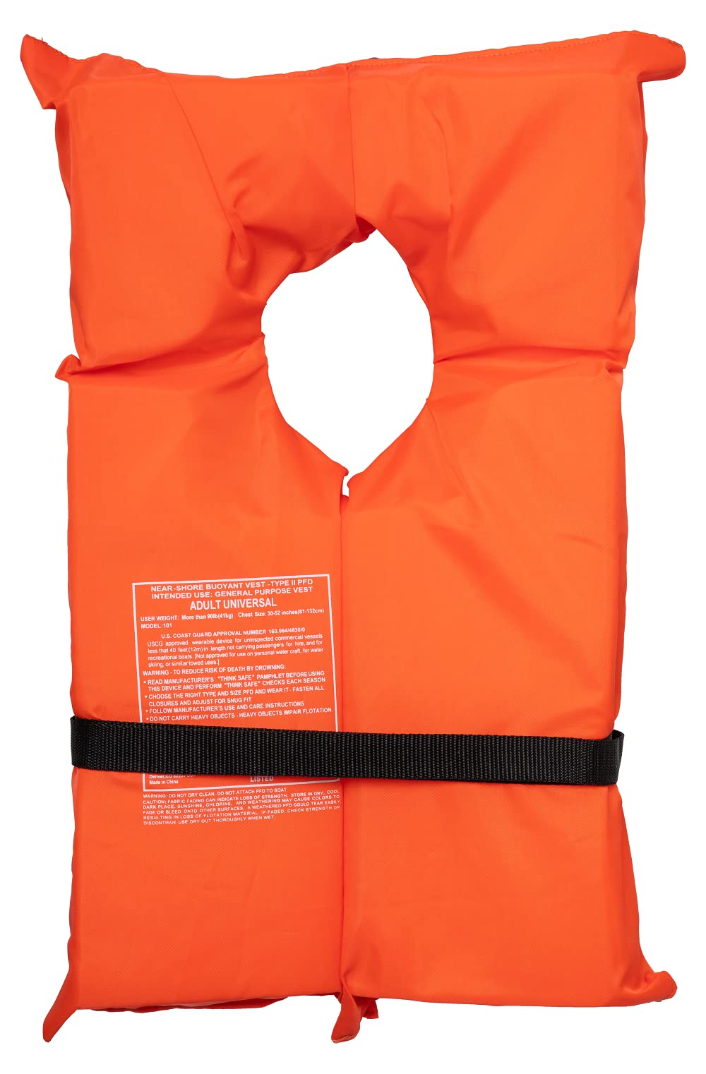 Airhead Adult Type II Keyhole Life Jacket, 4-Pack, Coast Guard Approved, Orange
