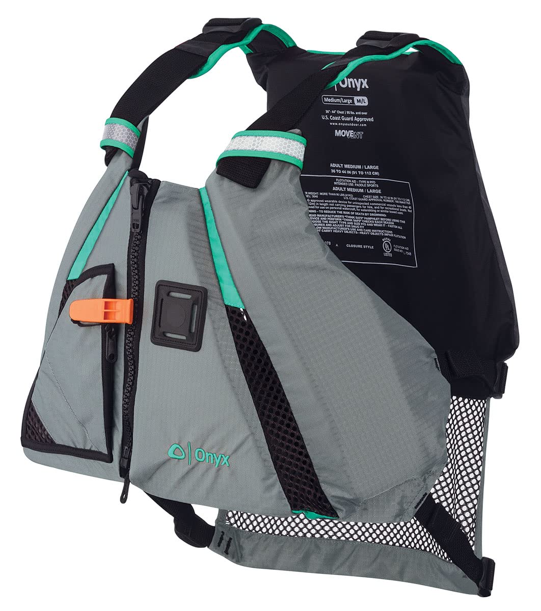 Onyx MoveVent Dynamic Paddle Sports Life Vest, Yellow, M/L