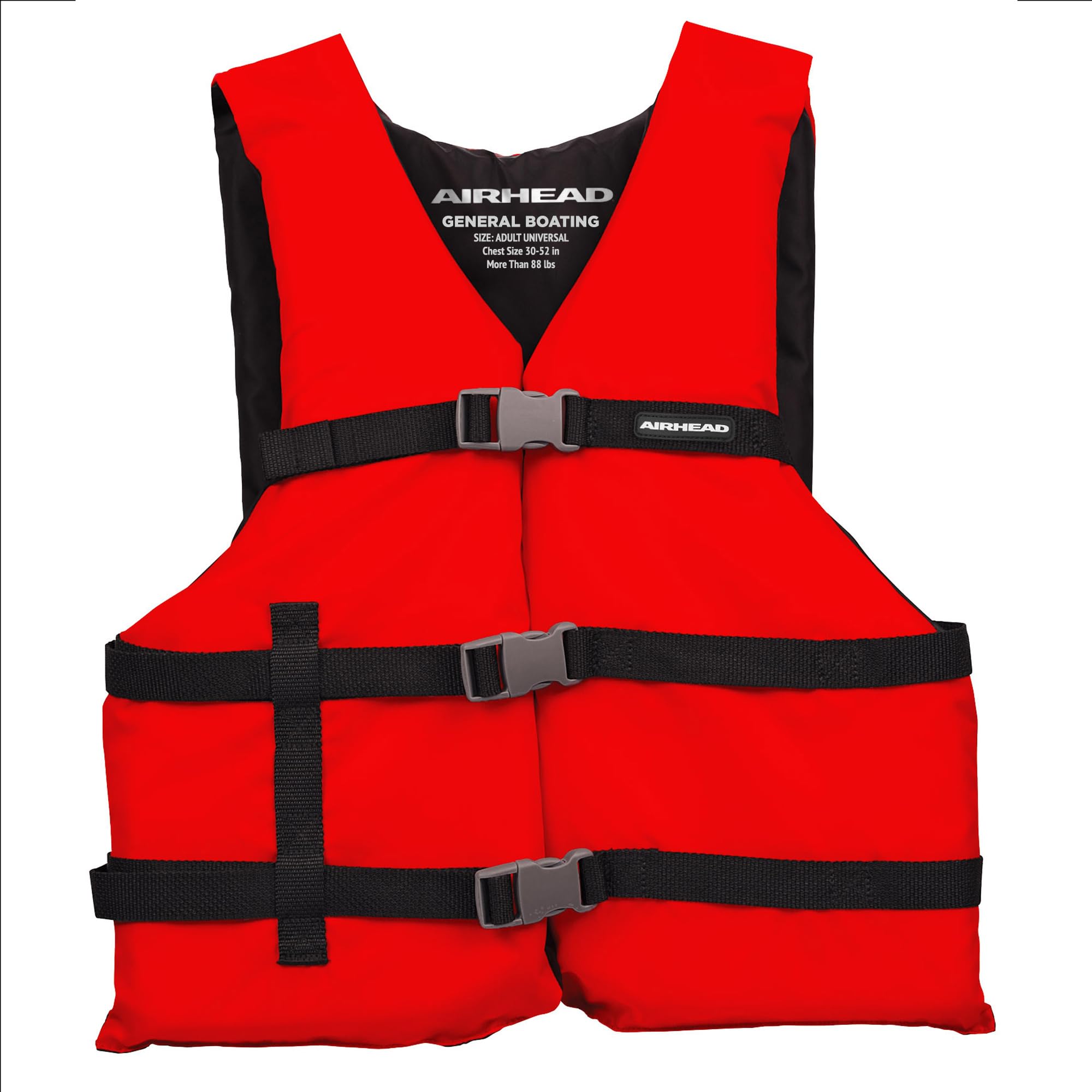 AIRHEAD General All Purpose Life Jacket, US Coast Guard Approved Type III Life Vest perfect for Boating and Personal Watercraft Use