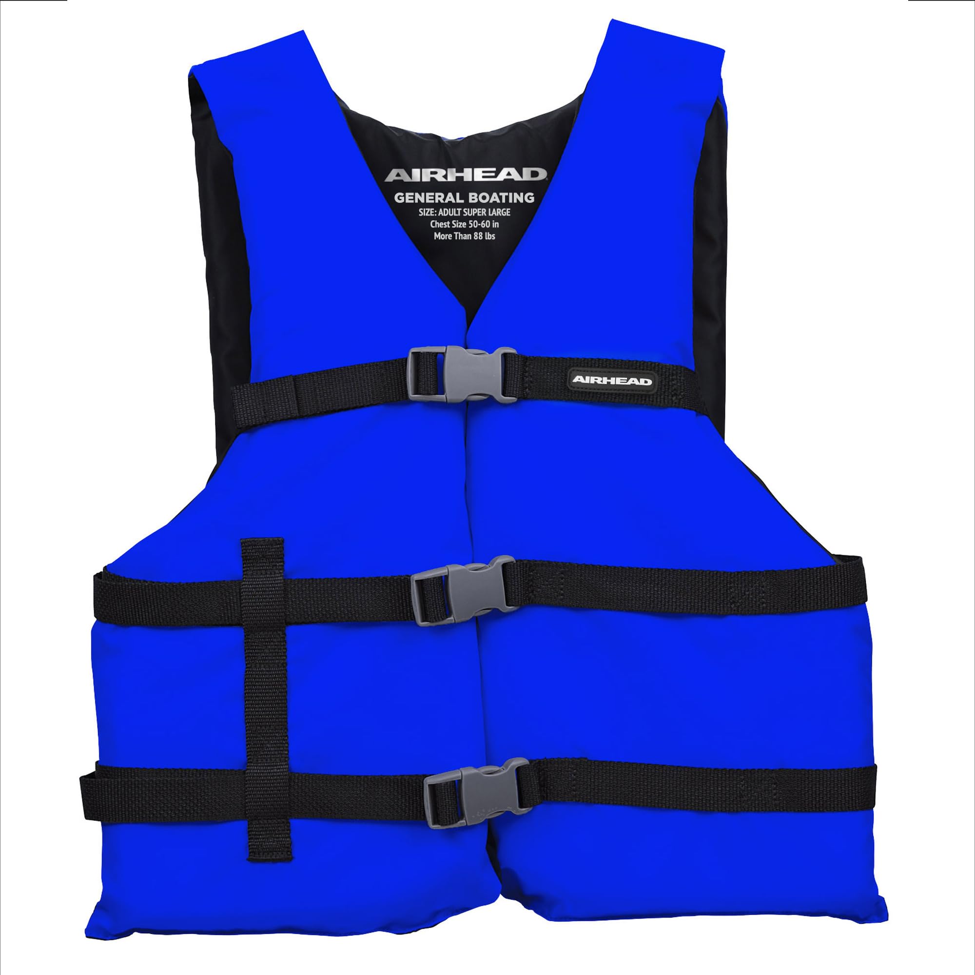 AIRHEAD General All Purpose Life Jacket, US Coast Guard Approved Type III Life Vest perfect for Boating and Personal Watercraft Use